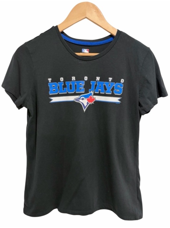 Genuine Merchandise Tops - Genuine Merchandise Women’s Toronto Blue Jays Black Logo Tee Cotton Blend